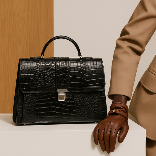 Yebo embossed croc bag