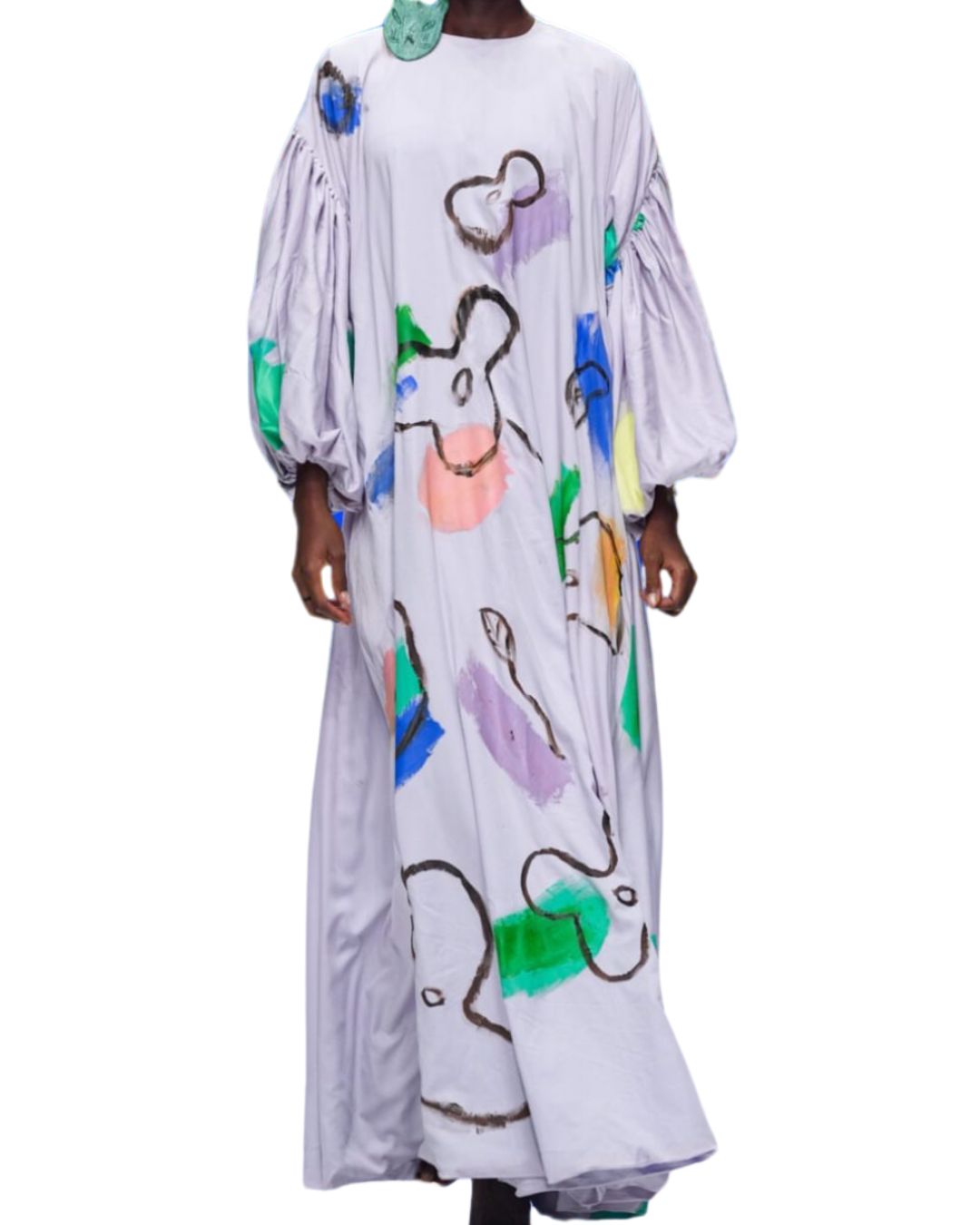 Hand Painted Regal Doll Maxi dress