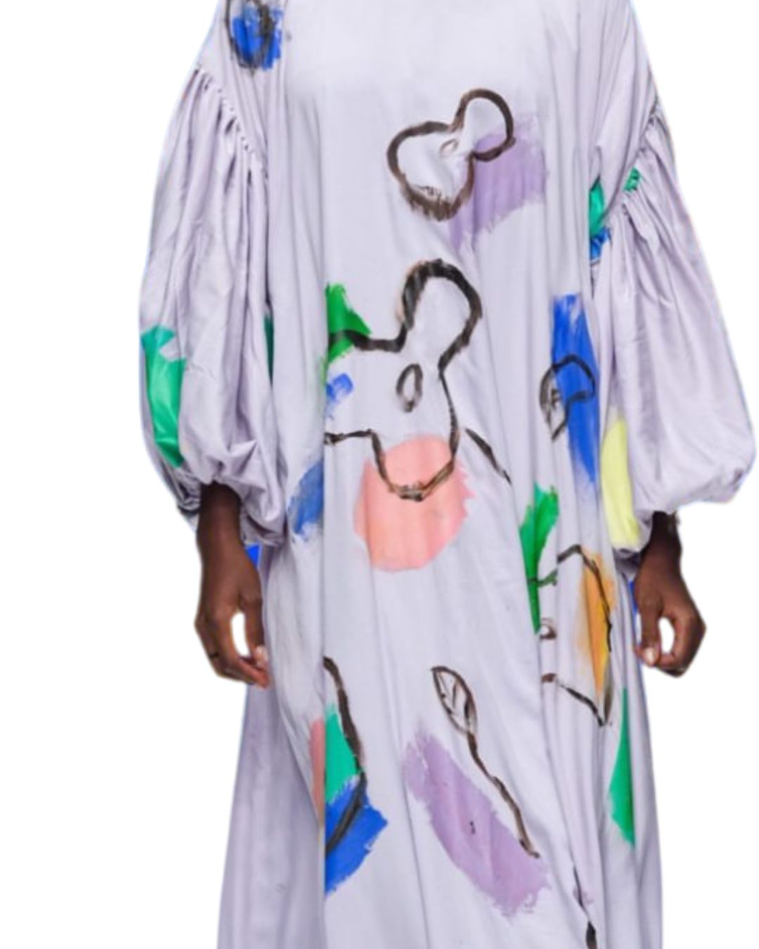 Hand Painted Regal Doll Maxi dress